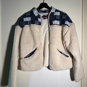 Urban Outfitters Patchwork Sherpa Jacket